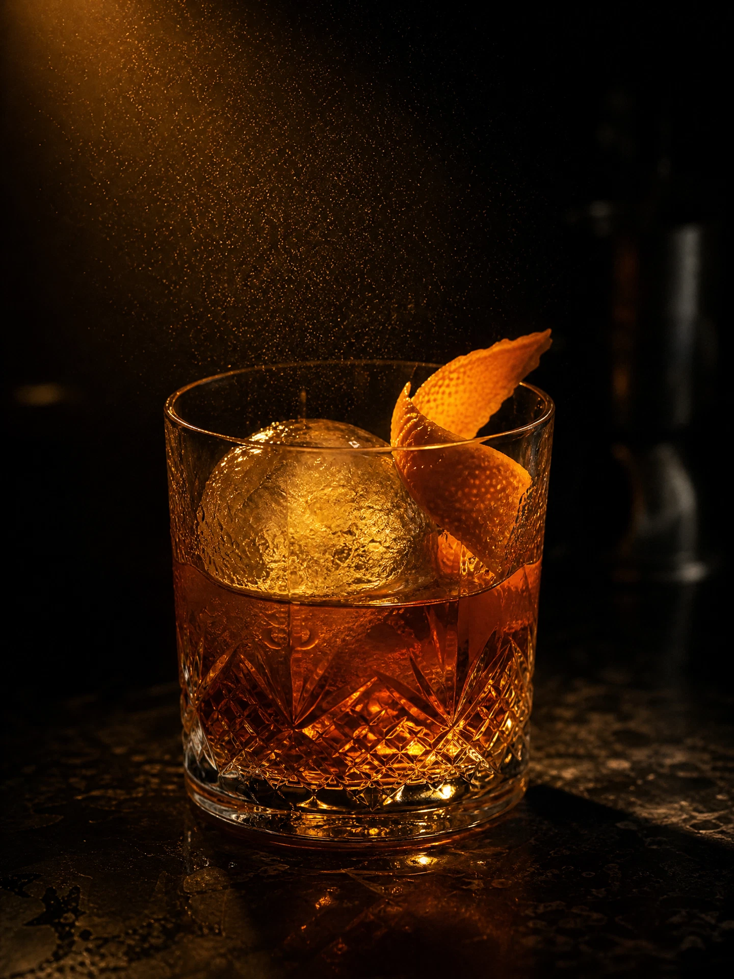 Backlit cocktail photography
